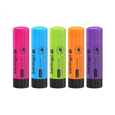 Клей-карандаш Berlingo "Color Zone", 15г, ПВП