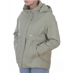 7060 LT. GREEN (OLIVE) Куртка демисезонная женская (100 гр. холлофайбер)