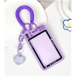 Футляр для карт с брелком "Camera", purple