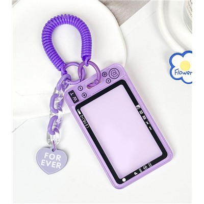 Футляр для карт с брелком "Camera", purple