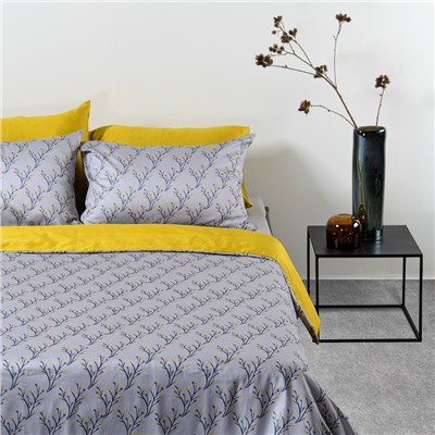 Набор из двух наволочек из сатина с принтом "Соцветие" из коллекции Russian North, 50х70 см