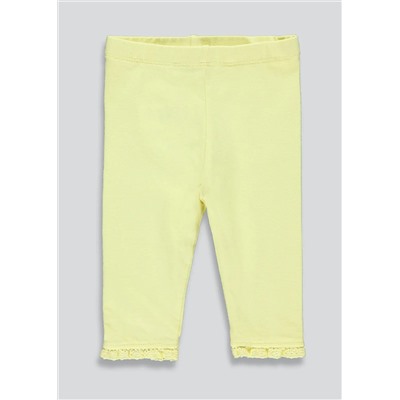 Girls Lace Trim Leggings (Tiny Baby-23mths)