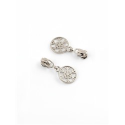 Бегунок для металлической молнии, №3, «Снежинка», 10 шт., цвет никель