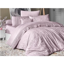 Сатиновое Постельное белье Евро 2 сп. V.I.P Moonlıght SATIN First Choice
