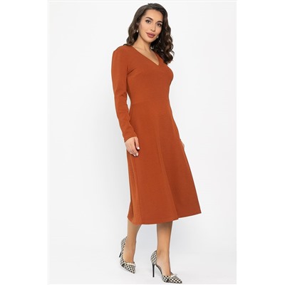 Платье трикотажное Парижанка (терракот) П14335-10М