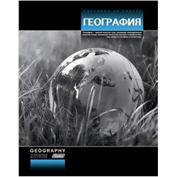 Тетрадь предметная 40л клетка Стильная География выб.лак HATBER 40Т5Cd1_14939