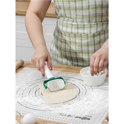 Валик для нарезки из теста KONFINETTA, 16.5×8×4 см, белый