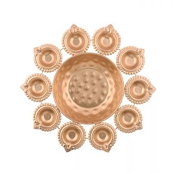 Подсвечник-дия Чаша Урли, Urli Bowl Diya, произв. CraftVatika