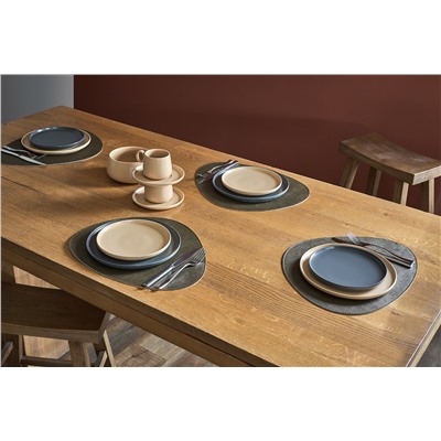 Набор из 2-х двухсторонних сервировочных салфеток Drop, 33х41 см, коричневый/карамельный