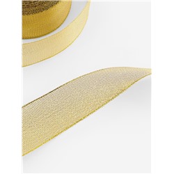 Лента парчовая, 40 мм, 23±1 м, цвет золотой