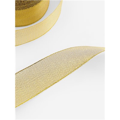 Лента парчовая, 40 мм, 23±1 м, цвет золотой