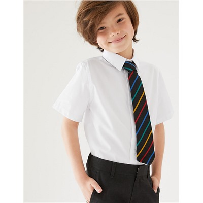 3pk Boys' Easy Dressing Easy Iron School Shirts (3-18 Yrs)