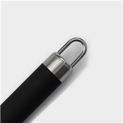 Нож для пиццы и теста Доляна «Нео», 20 см, ручка soft - touch, чёрный