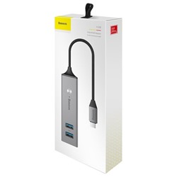USB-концентратор Baseus Cube HUB-Type-C 5 разъемов темно-серый