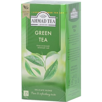 AHMAD TEA. Green tea карт.пачка, 25 пак.