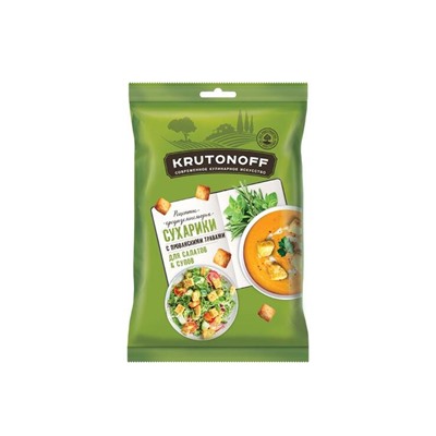 «Крутоноф», сухарики с прованскими травами для салатов и супов, 100 г