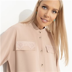 Рубашка с кружевом, Модная магия (розовый)