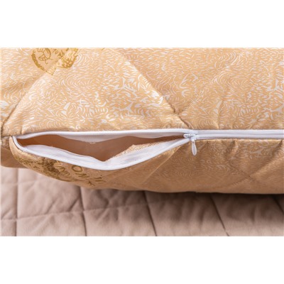 Подушка "Овечья шерсть" тик на молнии лебпух+овеч,стег,лента,сумка(Н)