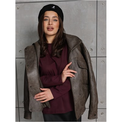 Лонгслив "Классик" Бордо