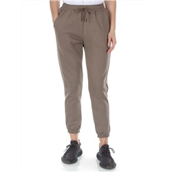 E752 GRAY/BEIGE Брюки спортивные утепленные женские (хлопок 95%, полиэстер 5%)