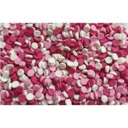 Кондитерская посыпка Фигурная (конфетти микс розовый) 1 кг /ФСД
