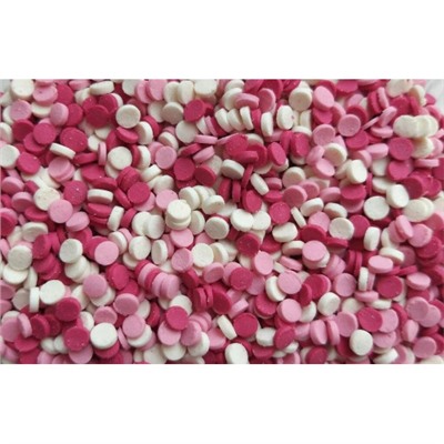Кондитерская посыпка Фигурная (конфетти микс розовый) 1 кг /ФСД