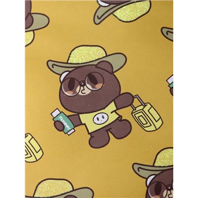 Упаковочная бумага «Teddy», yellow (50*70 см)