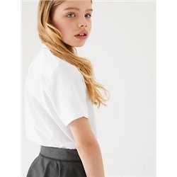 3pk Girls' Easy Iron School Shirts (2-16 Yrs)