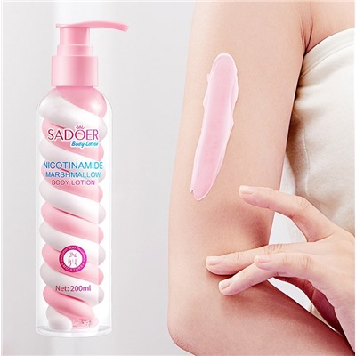 Увлажняющий лосьон для тела с цветочным ароматом SADOER Nicotinamide Marshmallow Body Lotion, 200 гр.