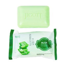 Jigott Мыло-скраб для лица и тела с экстрактом алоэ / Aloe Scrub Soap, 150 г