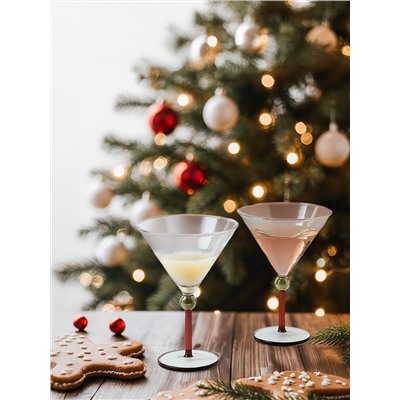 Набор креманок Orb, 260 мл, зеленый/красный, 2 шт