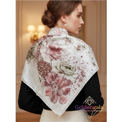 Платок из натурального шелка "Нежность прикосновения" Арт В1057/05