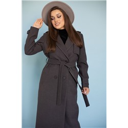 Пальто женское демисезонное 23800 (темно-серый)