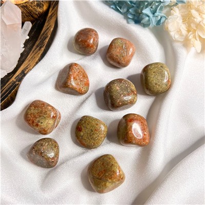 Радуга Самоцветов Галтовка из Унакита