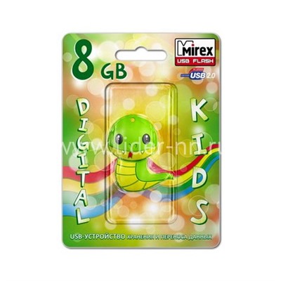 USB Flash 8GB Mirex SNAKE GREEN