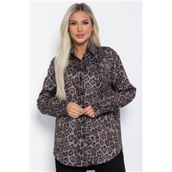 Рубашка Всегда на стиле (серый лео) Б12407-7