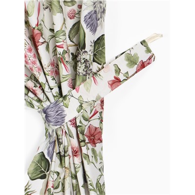 Комплект штор для кухни с подхватами Organic home, 150×180 см-2 шт., репс 210 г/м².100%хл
