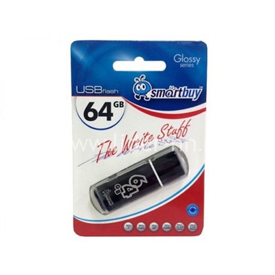 USB Flash  64GB SmartBuy Glossy черный