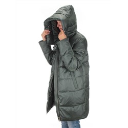 S21121 GRAY/GREEN Куртка зимняя женская (150 гр. холлофайбера)