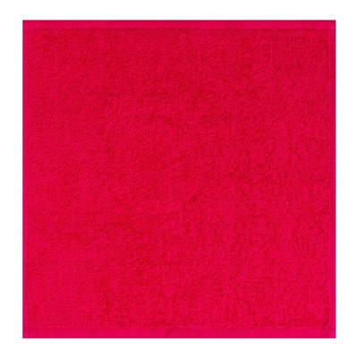 Набор махровых декоративных салфеток Этель Beautiful, 30×30 см - 8 шт, фуксия, 100% хлопок