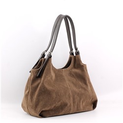 Сумка 456 эко-замша шоколад НОВИНКА