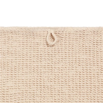 Полотенце для рук из умягченной вафли кремового цвета из коллекции Essential, 50x90 см