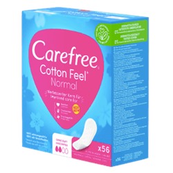 Carefree Slipeinlage Cotton Feel Normal 56 St, Прокладки ежедневные Cotton Normal 56 шт, 5 упаковок (280 шт)