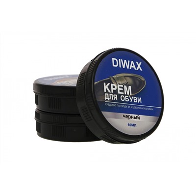 DIWAX Крем для обуви в банке ЧЕРНЫЙ 60 мл