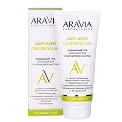 Aravia Laboratories Очищающий гель для лица и тела с салициловой кислотой / Anti-Acne Cleansing Gel, 200 мл
