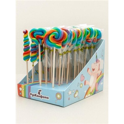 Леденцы "Радужное ассорти", клубничный пломбир (шоубокс - 30 шт.)