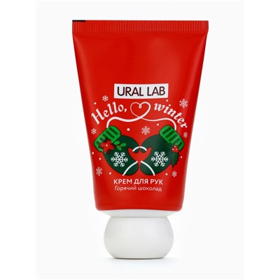 Крем для рук новогодний Hello, winter, с ароматом горячего шоколада, 30 мл, URAL LAB