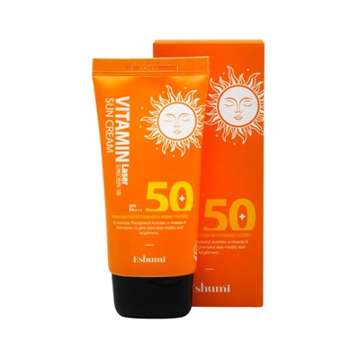 Солнцезащитный крем с Витаминами SPF50 Pa+++ ESHUMI, 70 г