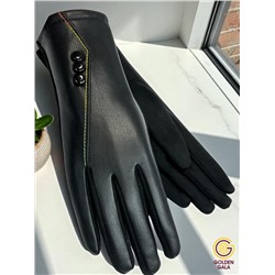 Перчатки комбинированные женские теплые с сенсором Арт 2023/16/23