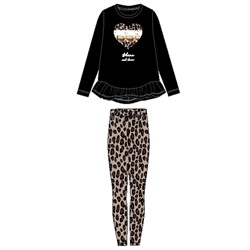 Комплект для девочки: лонгслив и легинсы